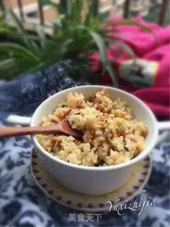 Make Five-colored egg rice step 11
