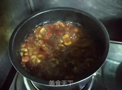 Make Autumn has a mountain sauce step 1