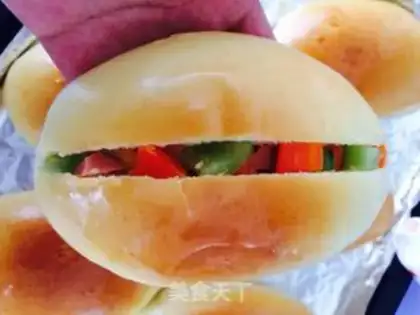 Make Simple salad bread step 10