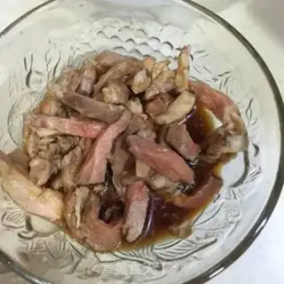 Make Garlic fried meat step 1