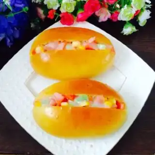 Make Simple salad bread step 14