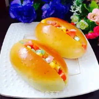 Make Simple salad bread step 15