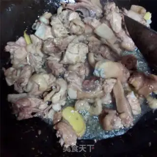 Make Chicken fried chicken leg mushrooms step 3