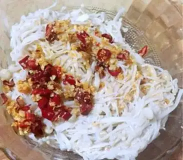 Make Spicy golden needle mushrooms step 10