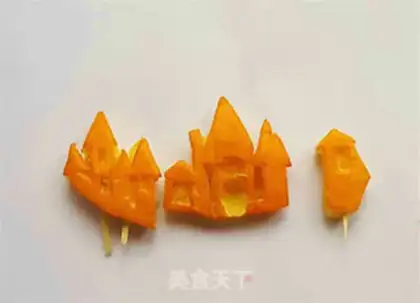 Make Halloween pumpkin lantern carved step 6