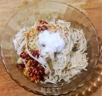 Make Spicy golden needle mushrooms step 11