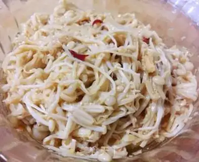 Make Spicy golden needle mushrooms step 12