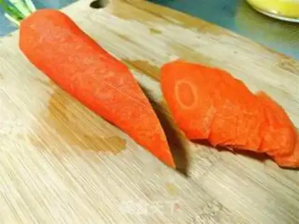 Make Carrot, egg burn step 2