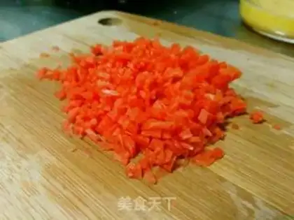 Make Carrot, egg burn step 4