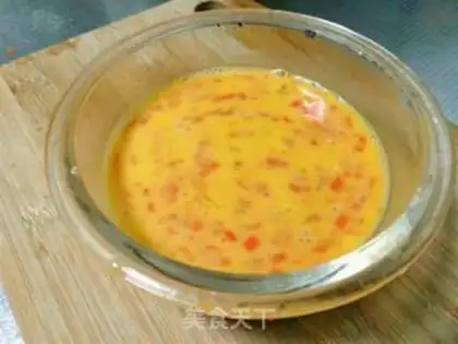 Make Carrot, egg burn step 5