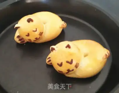 Make Lazy cat coconut bread step 21
