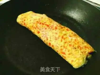 Make Carrot, egg burn step 11