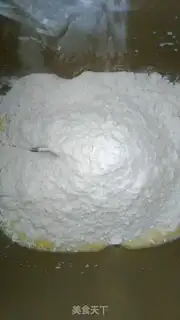 Make Coconut caterpillar bread step 2
