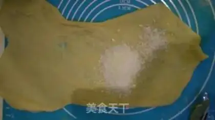 Make Coconut caterpillar bread step 6