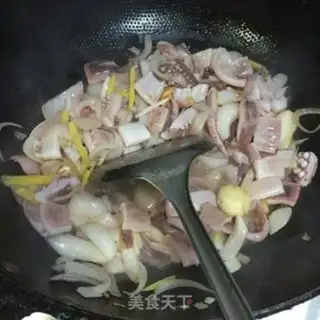 Make Twin pepper squid step 5