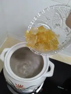 Make Pumpkin gel peanut rice soup step 2