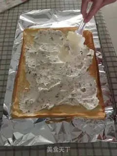 Make A walnut cake roll step 9