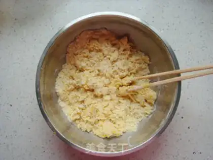 Make A flower with bread step 5