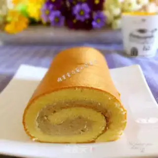 Make Chestnut cake roll step 21
