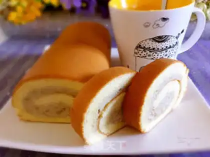 Make Chestnut cake roll step 22