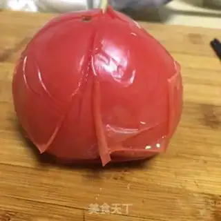 Make Non-oil tomato egg noodles step 4