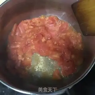 Make Non-oil tomato egg noodles step 6