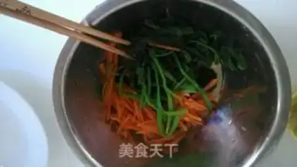 Make Old vinegar spinach step 2