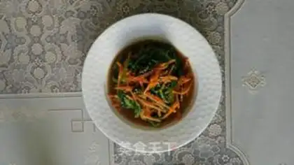 Make Old vinegar spinach step 4