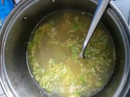 Make Seafood congee step 3