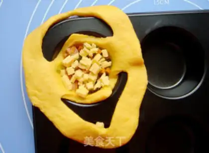 Make A flower with bread step 13
