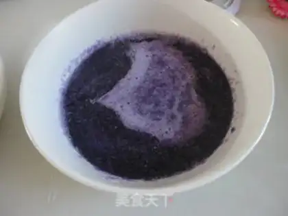 Make ♪ ♪ ♪ Purple and blue soybeans ♪ step 2