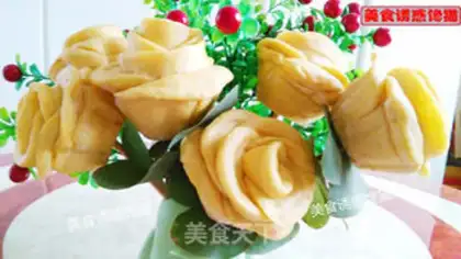 Make Yellow roses step 12