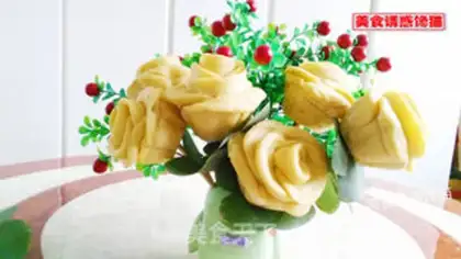 Make Yellow roses step 13