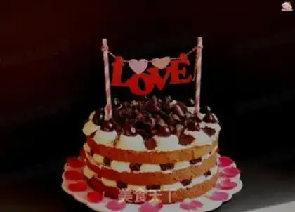 Make Black forest naked cake step 17