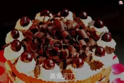 Make Black forest naked cake step 19