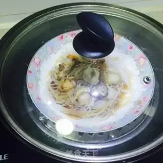Make Garlic fan steams the meat step 3