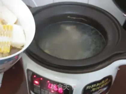 Make ♪ Mountain medicine corn broth ♪ step 9