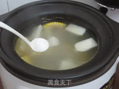 Make ♪ Mountain medicine corn broth ♪ step 10