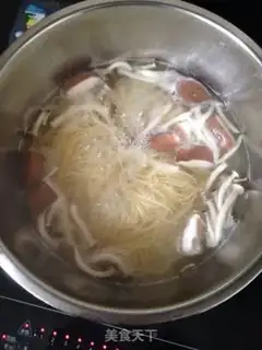 Make Lemon mushroom pasta step 2