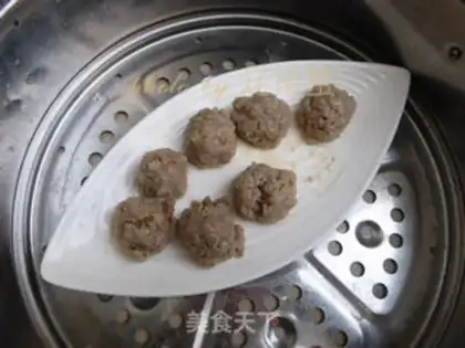 Make Lotus meatballs step 8