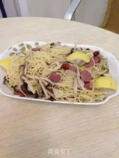Make Lemon mushroom pasta step 6