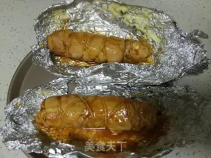 Make Cheese mushroom chicken roll step 8