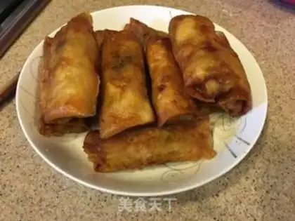 Make Spring rolls step 7