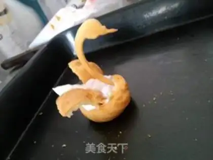Make Swan puff step 5