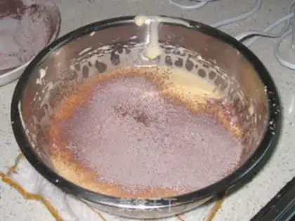 Make Chocolate sponge cake step 6