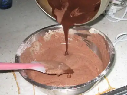 Make Chocolate sponge cake step 8