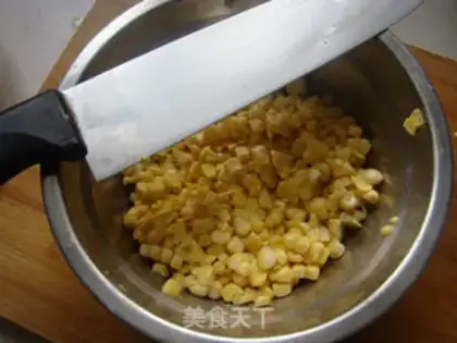 Make Scrumptious corn paste step 1