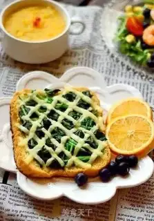Make Spinach cheese sesame toast step 6