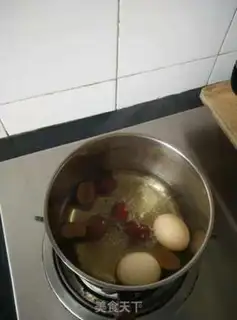 Make Red-tree eggs, red sugar step 0