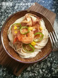 Make Seafood noodles step 7